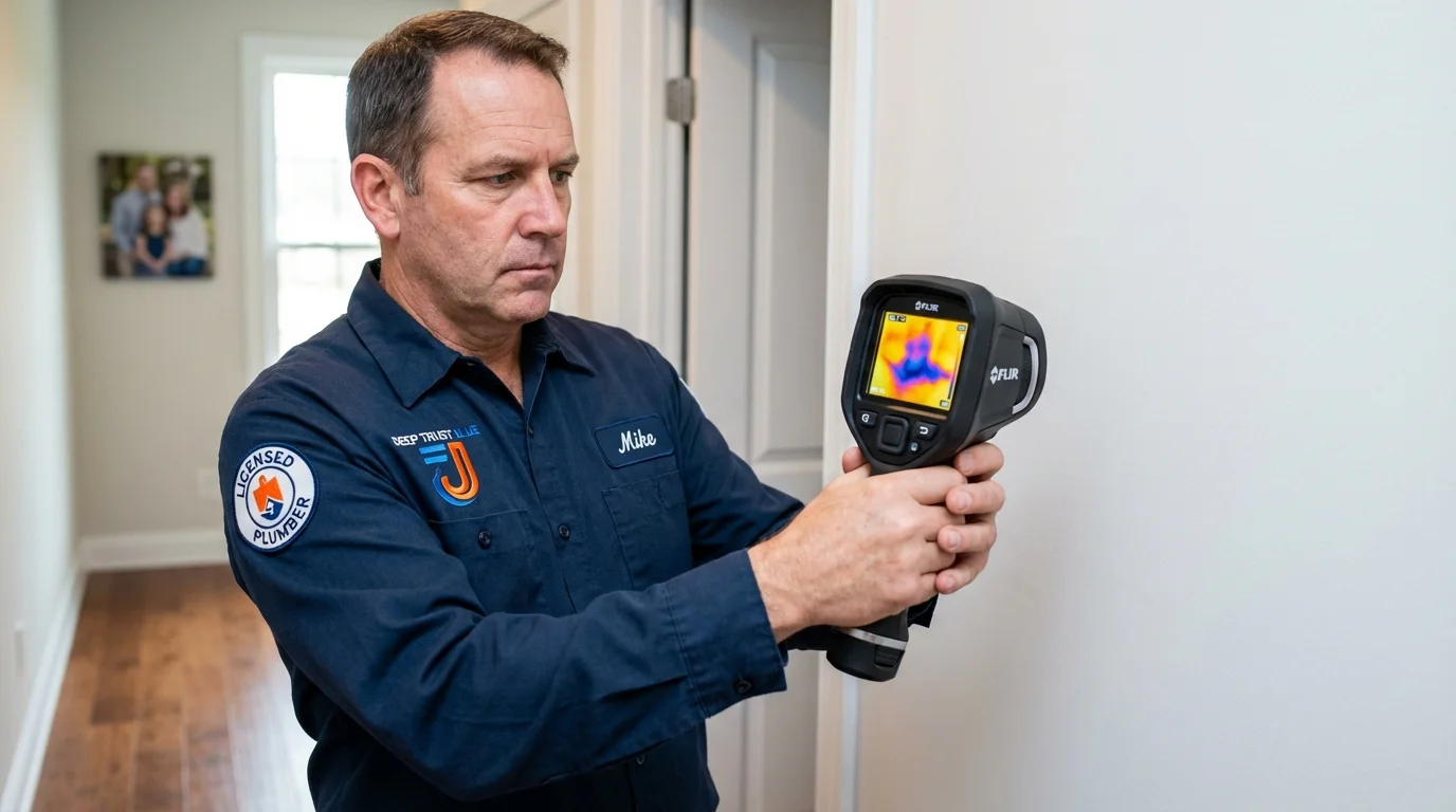 Thermal imaging leak detection by Johns Plumbing LLC in Spartanburg